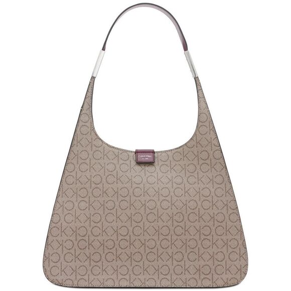 Calvin Klein Audrey Hobo - Almond Logo - Picture 1 of 3